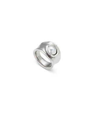 Sterling Silver Metal Crystal Clad Ring