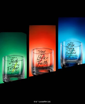 JoyJoly Star Wars Lightsaber Collection Drinking Glasses, Set of 6