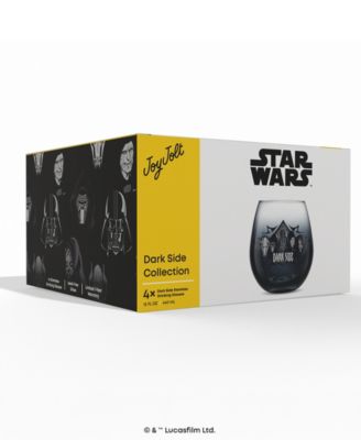 Star Wars Dark Side Stemless Drinking Glasses, Set of 4