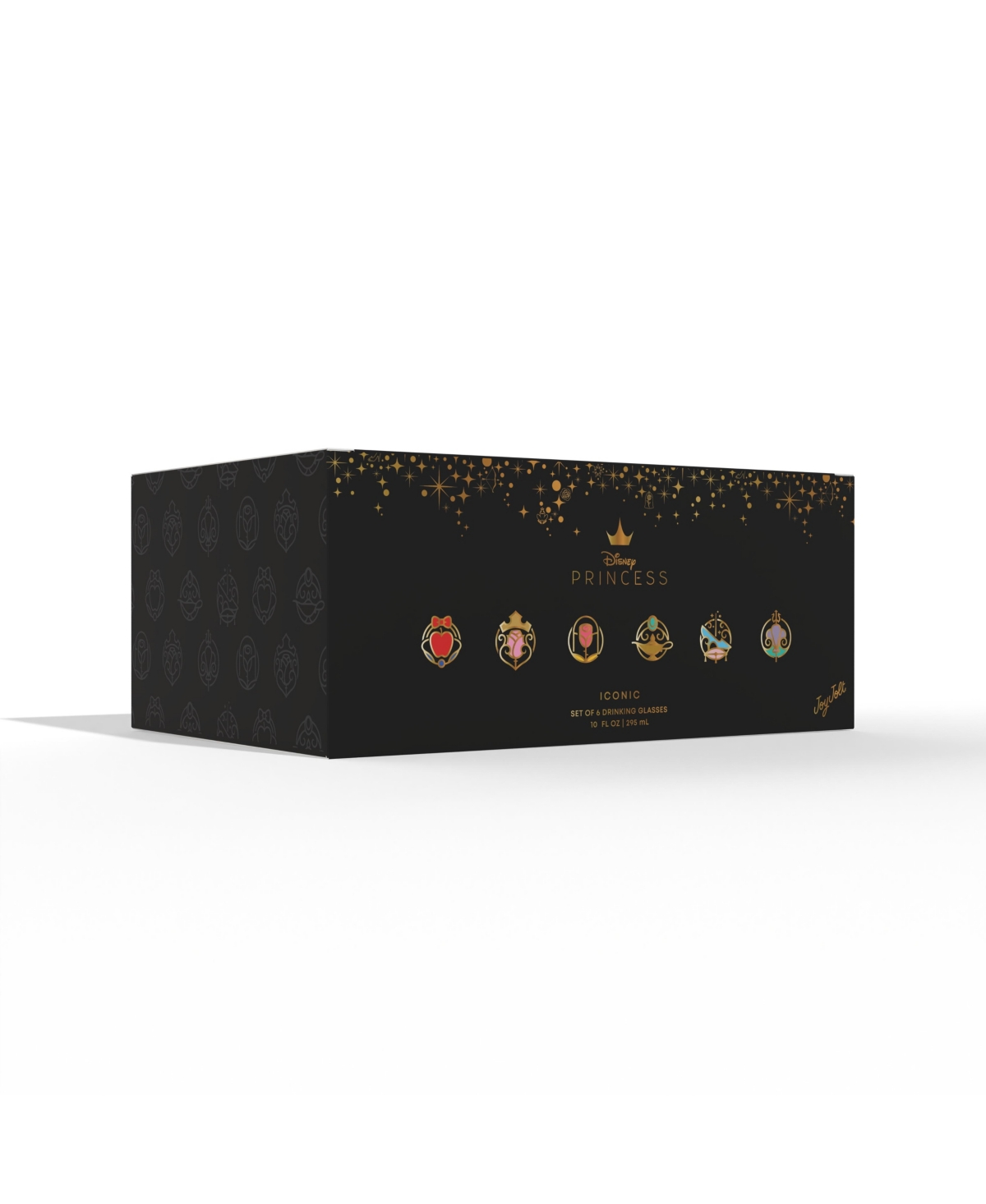 Joyjolt Disney Princess Iconic Tall Drinking Glasses, Set Of 6 In Multi