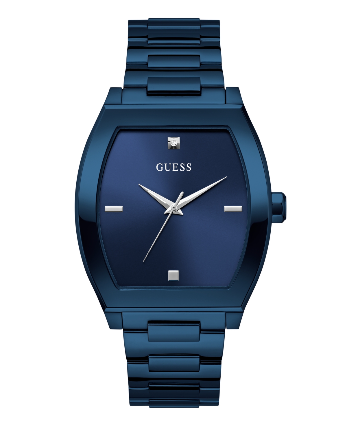 Men's Analog Blue Stainless Steel Watch, 42 mm - Blue