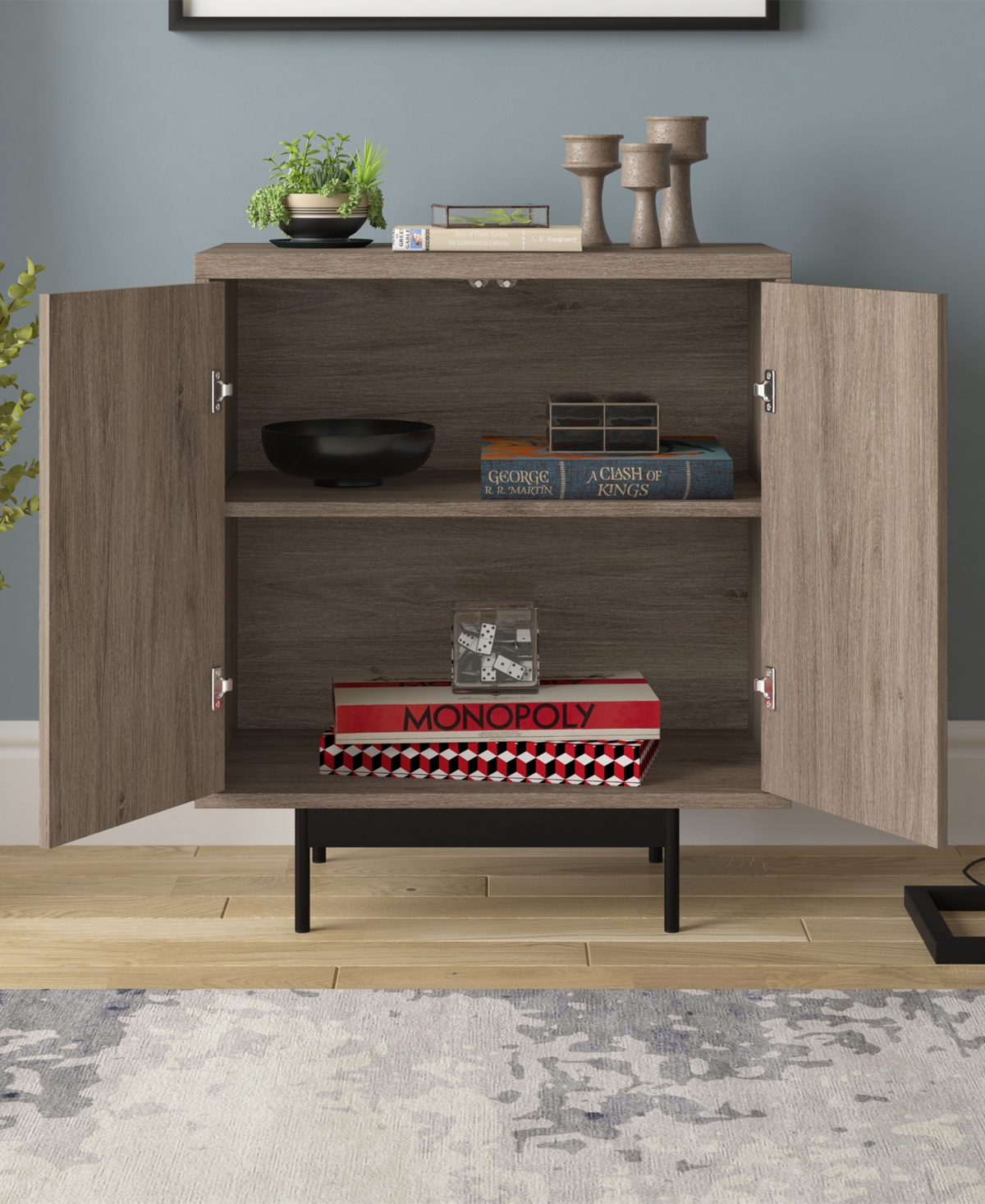 Hudson & Canal 28" Whitman Wide Rectangular Accent Cabinet