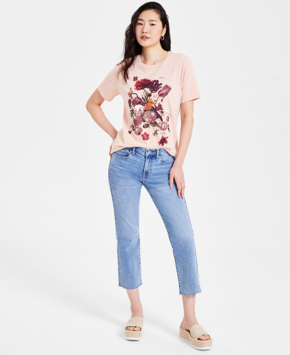 Lucky Brand Women's Mid-rise Cropped Jeans In Capwin Wash