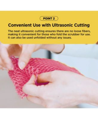 Kproduct4u K-CORNSSIL 6 Layers PLA Mesh Scrubber, Yellow, 5 pcs