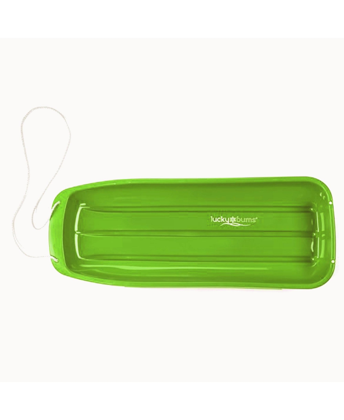 Lucky Bums 48 Inch 1 Person Plastic Sled, Red and 48 Inch 2 Person Sled, Green