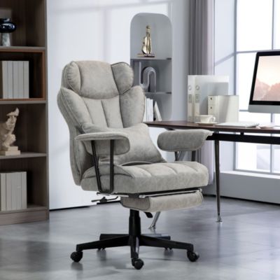 396lbs. Big and Tall Massage Office Chair with Footrest,
