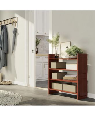 Solid Wood 2 Tier Storage Rack