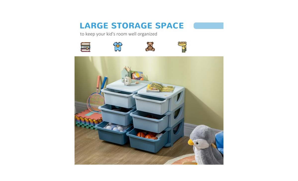 Slickblue Kids Storage Unit Dresser - Stylish and Functional Storage Solution for Children's Rooms