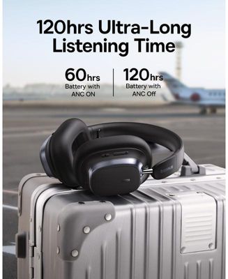 Wireless Headphones Noise Cancelling Over-Ear Bluetooth Headphones H1s, White