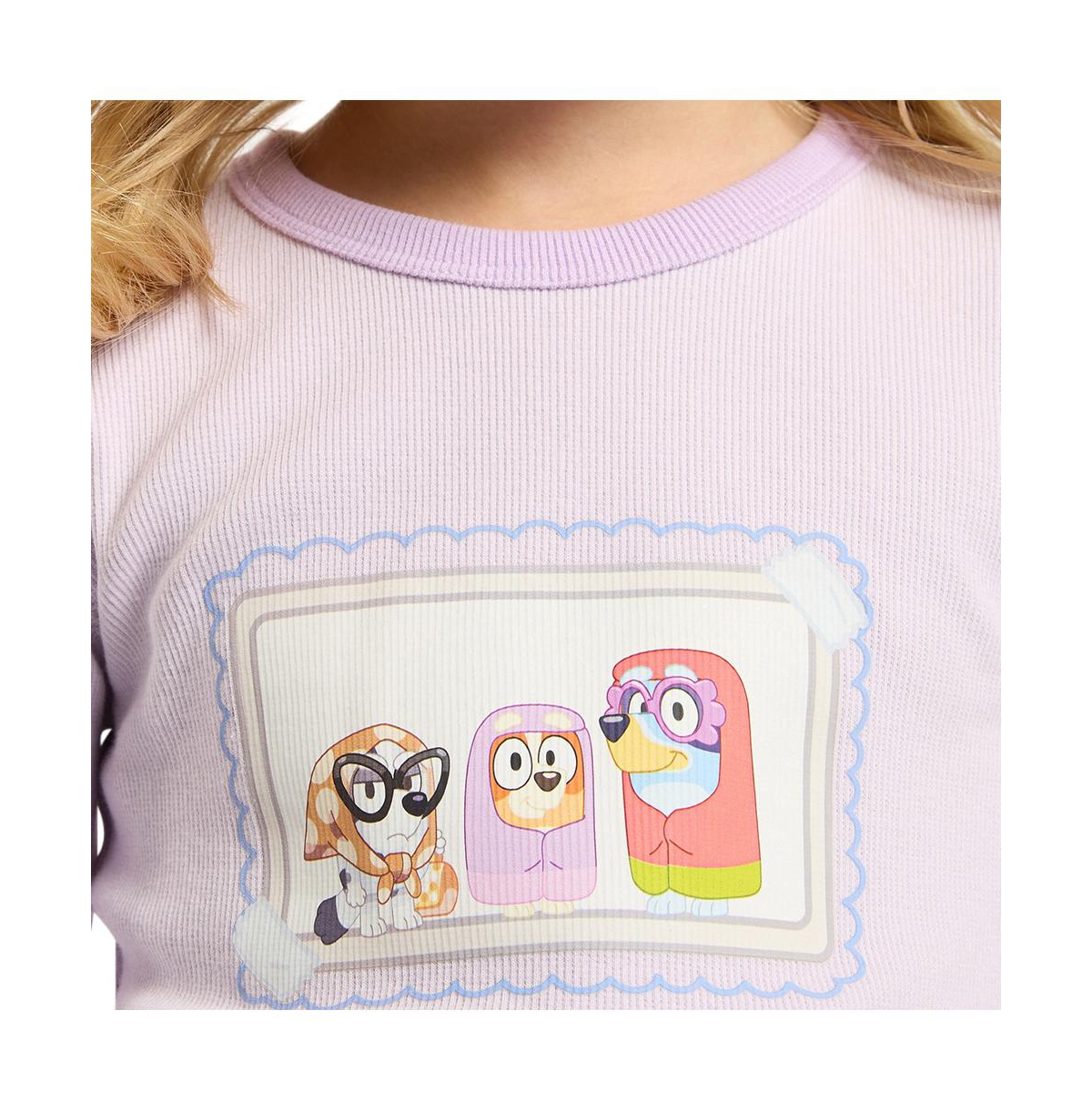 Cotton On Little Girls Mila Sleeve Pyjama Set Licensed -bluey