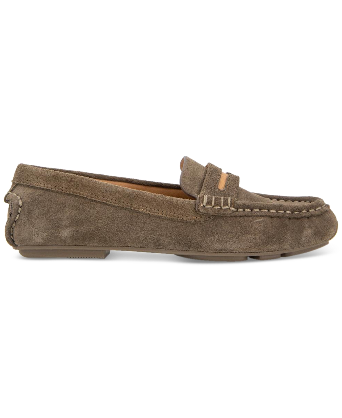 Gentle Souls Women's Madison Loafer Flats In Shitake Suede