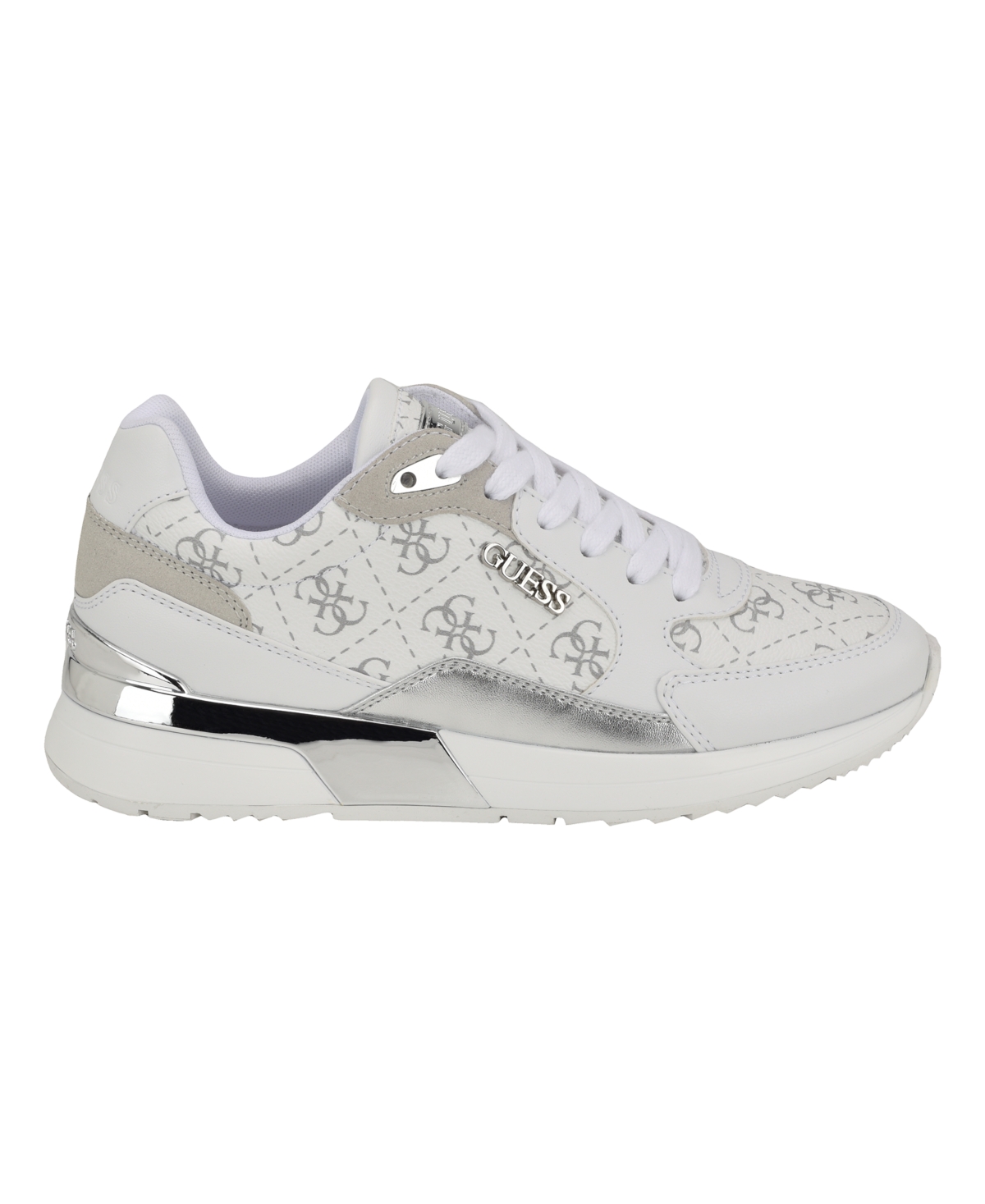 Guess Women's Moxea Quattro G Logo Lace-up Jogger Sneakers In White Logo