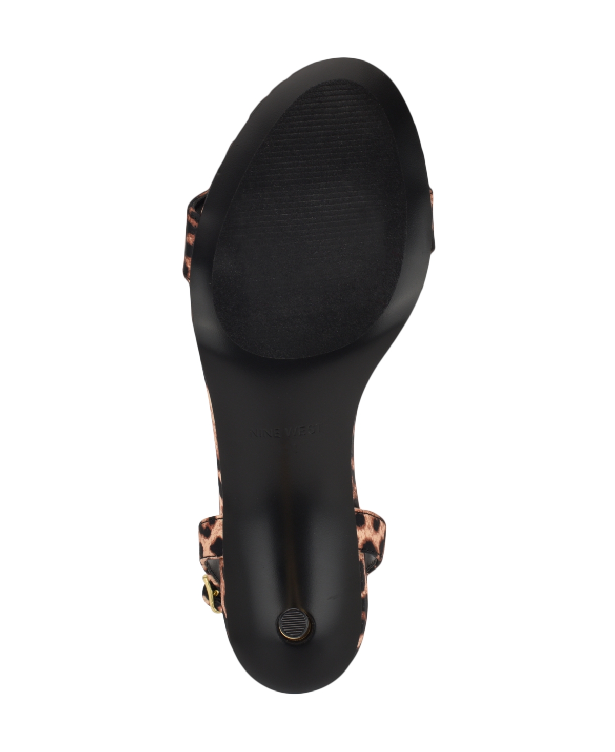 Nine West Women's Anny Ankle Strap Stiletto Sandals In Leopard Satin
