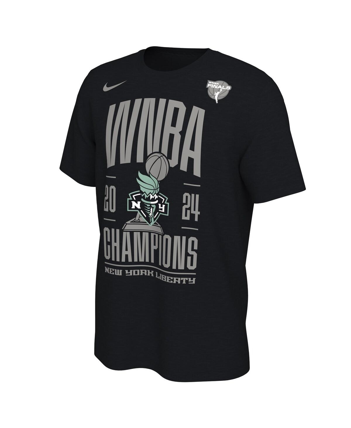 Nike Men's and Women'sNew York Liberty 2024 Wnba Finals Champions Locker Room T-Shirt - Black