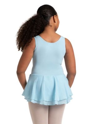 Girls Double Layer Skirt Tank Dress