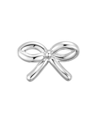 Gold-Plated Bow Stud Earrings