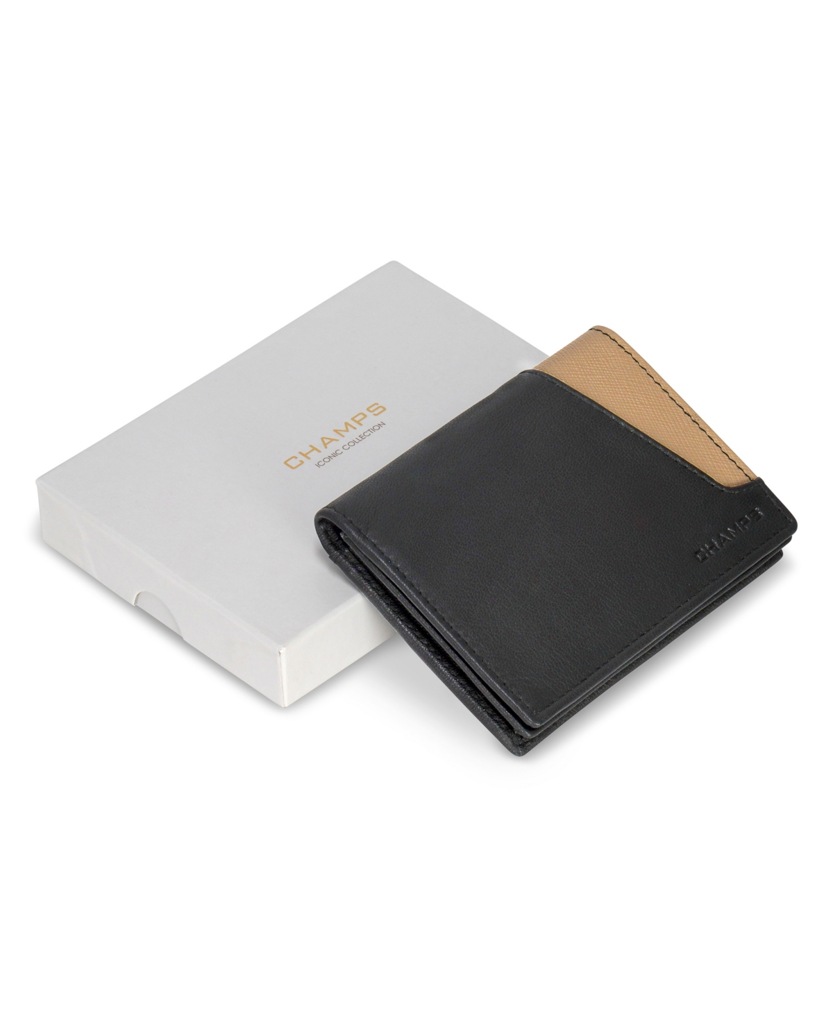 CHAMPS MEN'S ICONIC COLLECTION LEATHER CARDHOLDER 