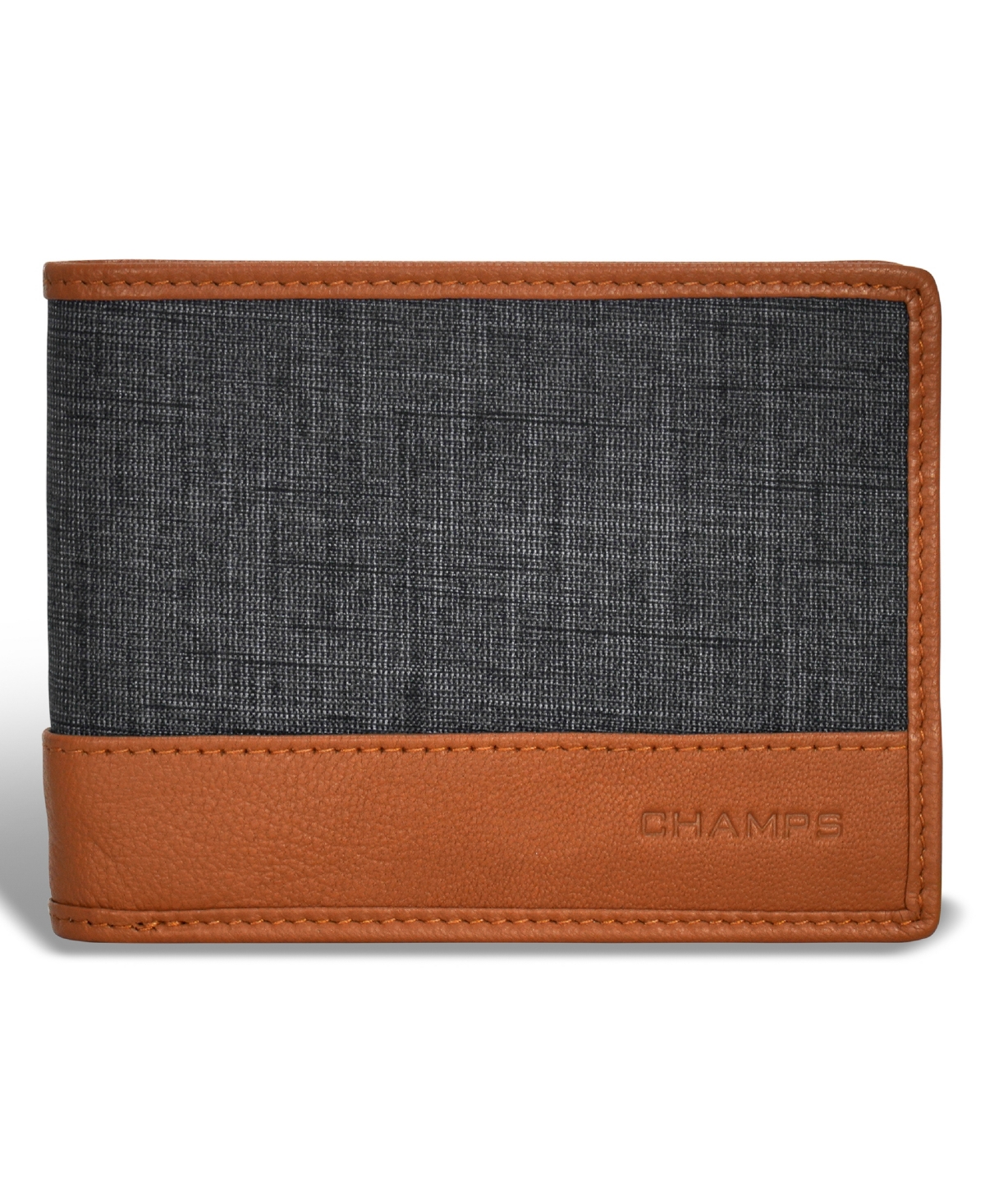 Men's Denim Collection Leather Top Wing Wallet - Blue