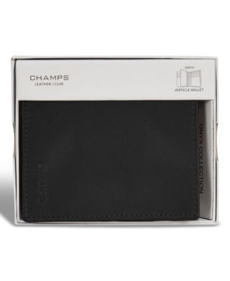 Men's Onyx Collection Leather Vertical Wallet