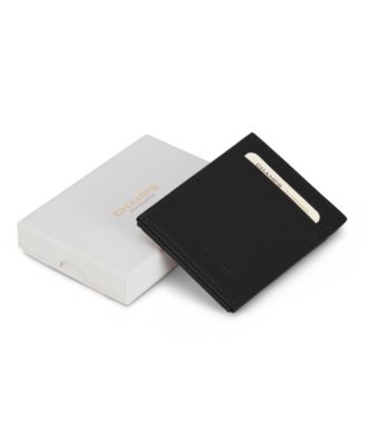 Men's Onyx Collection Leather Mag Hybrid Card Holder