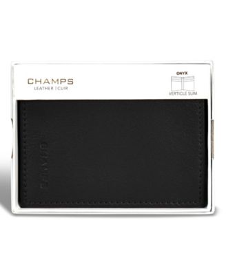 Men's Onyx Collection Leather Vertical Slim Wallet