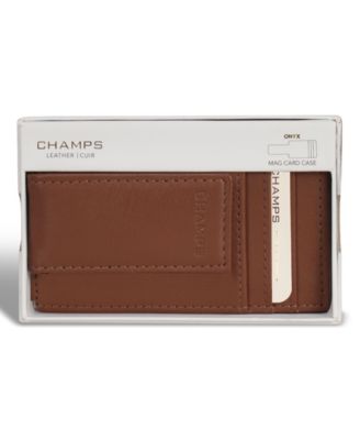 Men's Onyx Collection Leather Mag Card Case