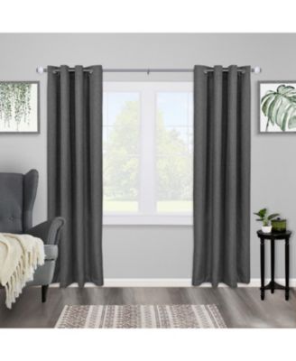Kenney - Khaleesi 1" Premium Decorative Window Curtain Rod 66-120" Pewter