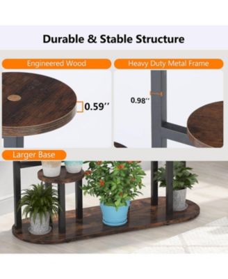 Plant Stand Indoor, Multi-Tiered 11 Potted Plant Shelf Flower Stands, Tall Plant Rack Display Holder Planter Organizer