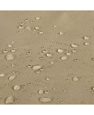 Awesome Home Cotton Blend Soft Waffle Weave Shower Curtain with Snap in Liner