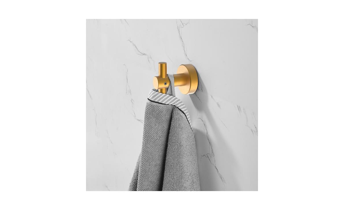 Slickblue Matte Black Hooks, 4-Pack Versatile Hardware for Entryway, Shoe Cabinet, Wardrobe, and Bathroom Furniture