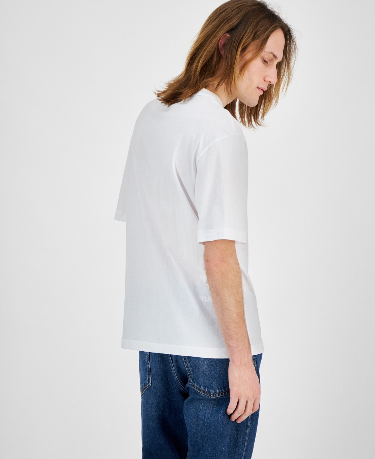 Hugo by Boss Men's Nugotacos Short Sleeve Crewneck Graphic T-Shirt