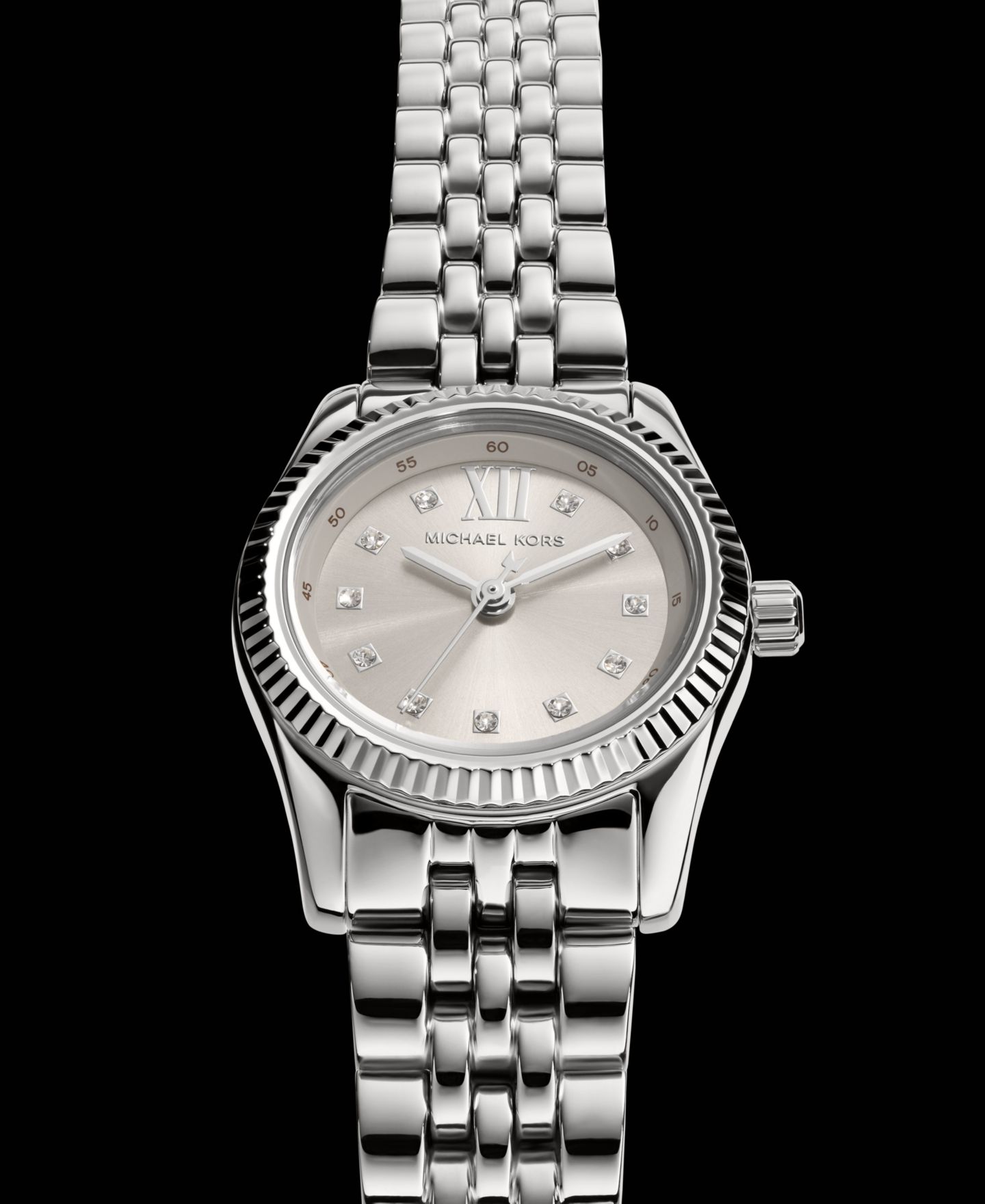 Женские часы Michael Kors Lexington Three-Hand Stainless Steel Watch, 26mm — фото 5