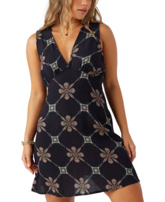 Juniors' Madison V-Neck Mini Dress