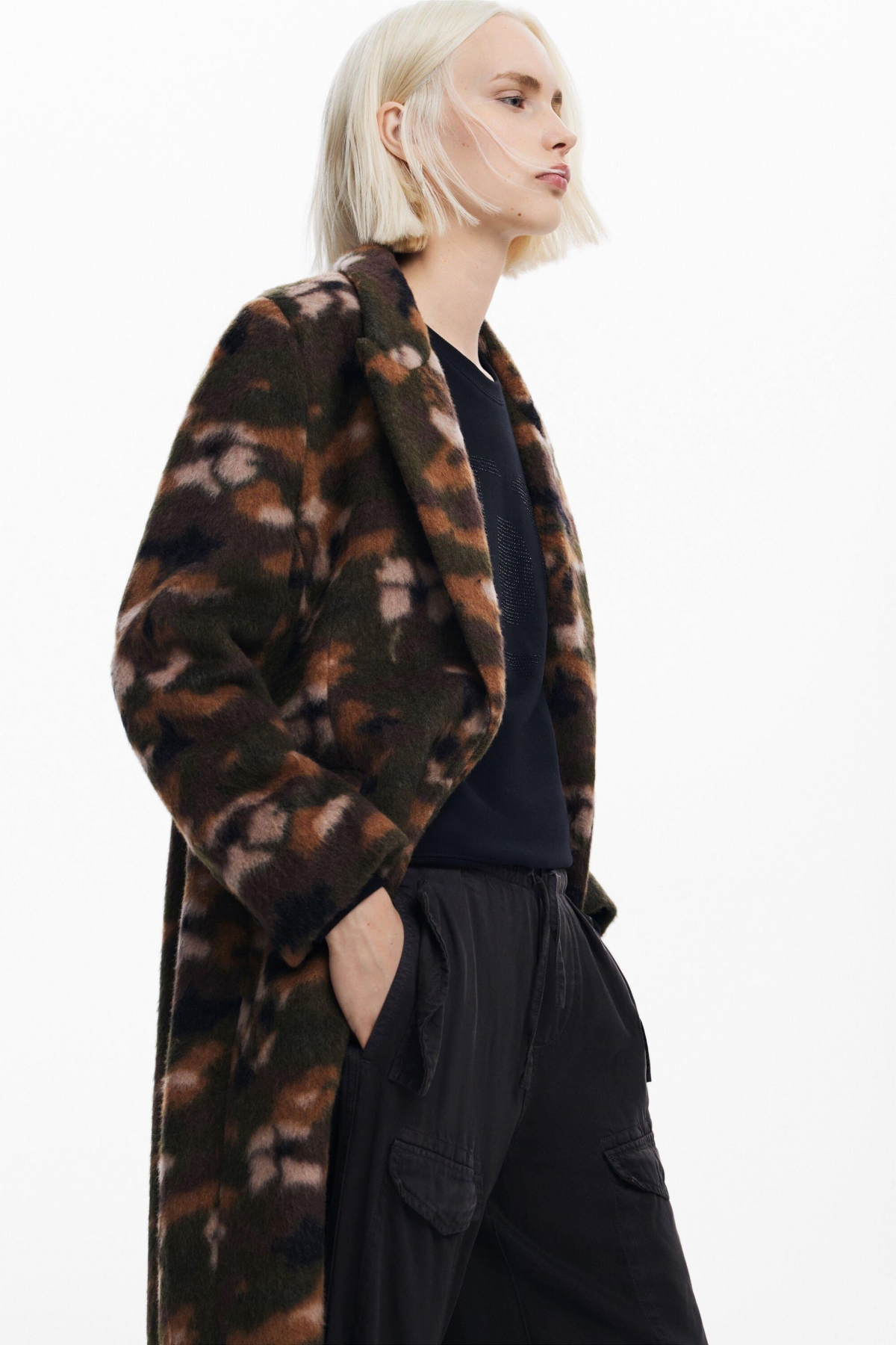 Desigual Women's Printed long coat