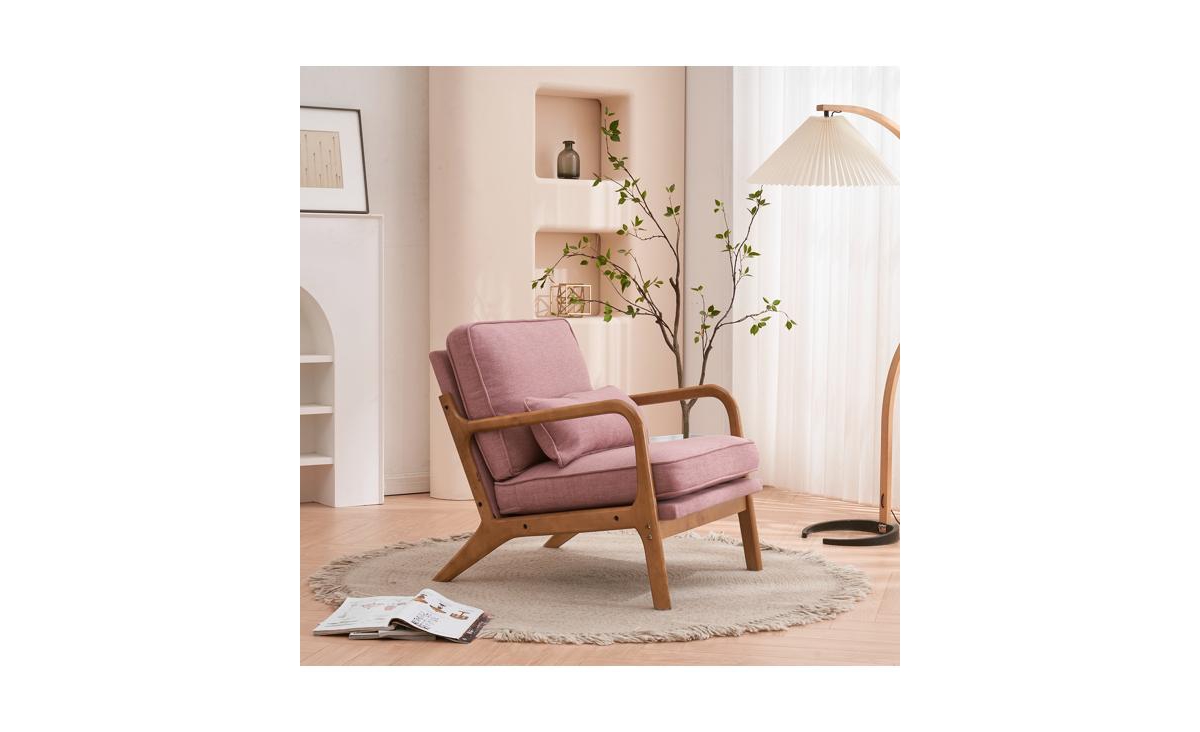 Slickblue Upholstered Single Lounge Chair, Stylish Indoor Accent Chair for Living Room