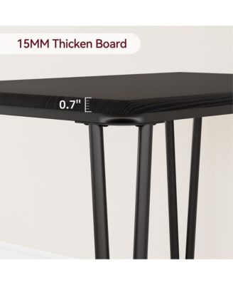 Dining Table for 2, Small Square kitchen Dinner Table Set for 2,Space Saving Wood Modern Dinette With Upholstered,3 Piece