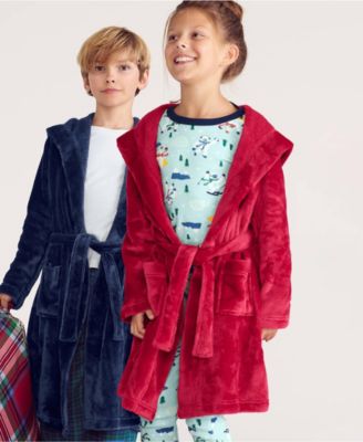 Big Girls Fleece Hooded Robe
