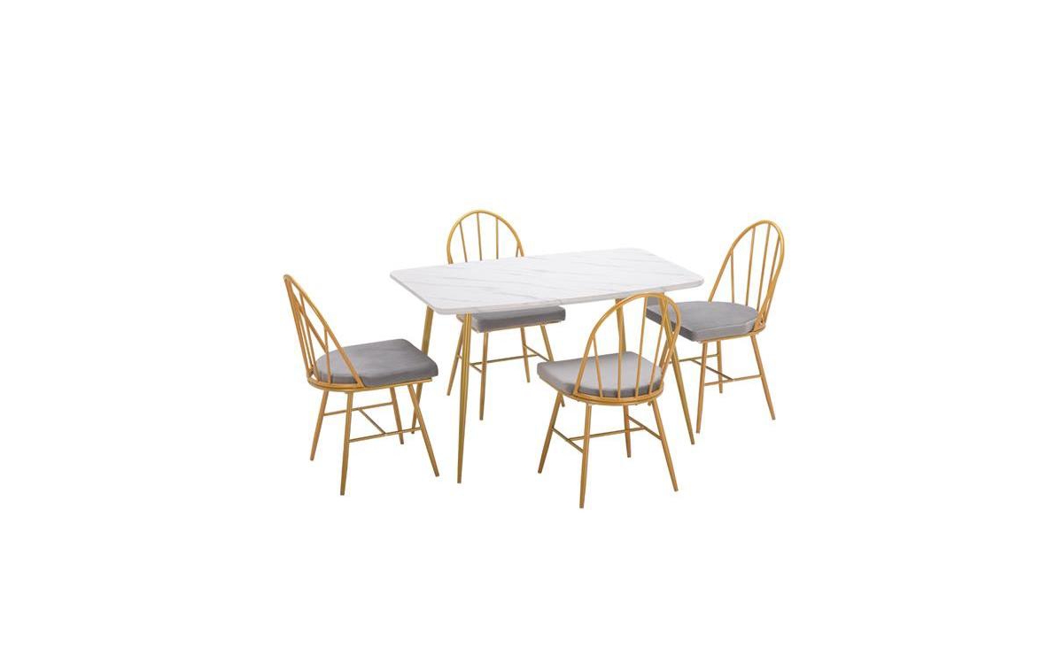 SlickblueMarble Dining Table – Elegant and Stylish Centerpiece for Your Dining Room - White