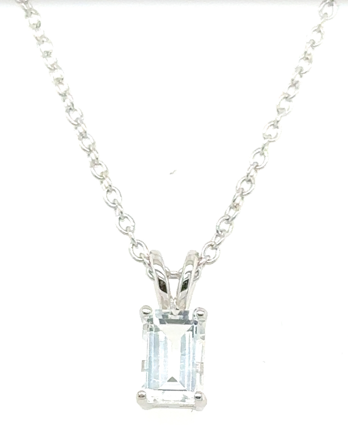 MACY'S 2-PC. SET RUBY (5/8 CT. T.W.) & WHITE TOPAZ (5/8 CT. T.W.) SOLITAIRE 18" PENDANT NECKLACES IN STERLI 