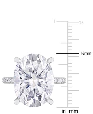 Lab Grown Moissanite Engagement Ring (8 ct. t.w.) in 10k White Gold 
