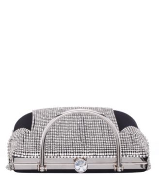 Crystal Chain Cascade Fringe Satchel Bag