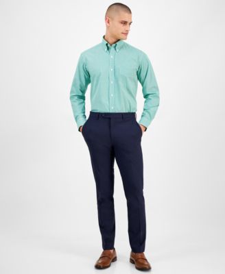 Men's Regular Fit Mini Gingham Dress Shirt, Created for Macy's