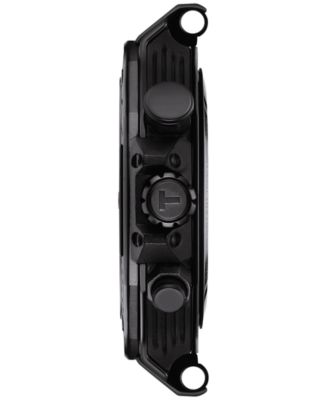 Men's Swiss Chronograph T-Race Red Rubber Strap Watch 45mm