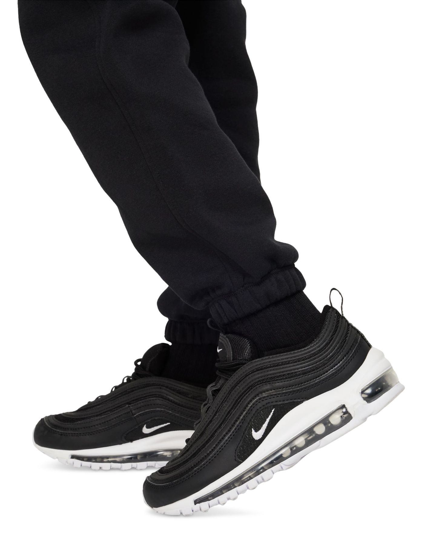 Брюки Nike Sportswear Club Fleece Loose Joggers для девочек, цвет: Чёрный — фото 5