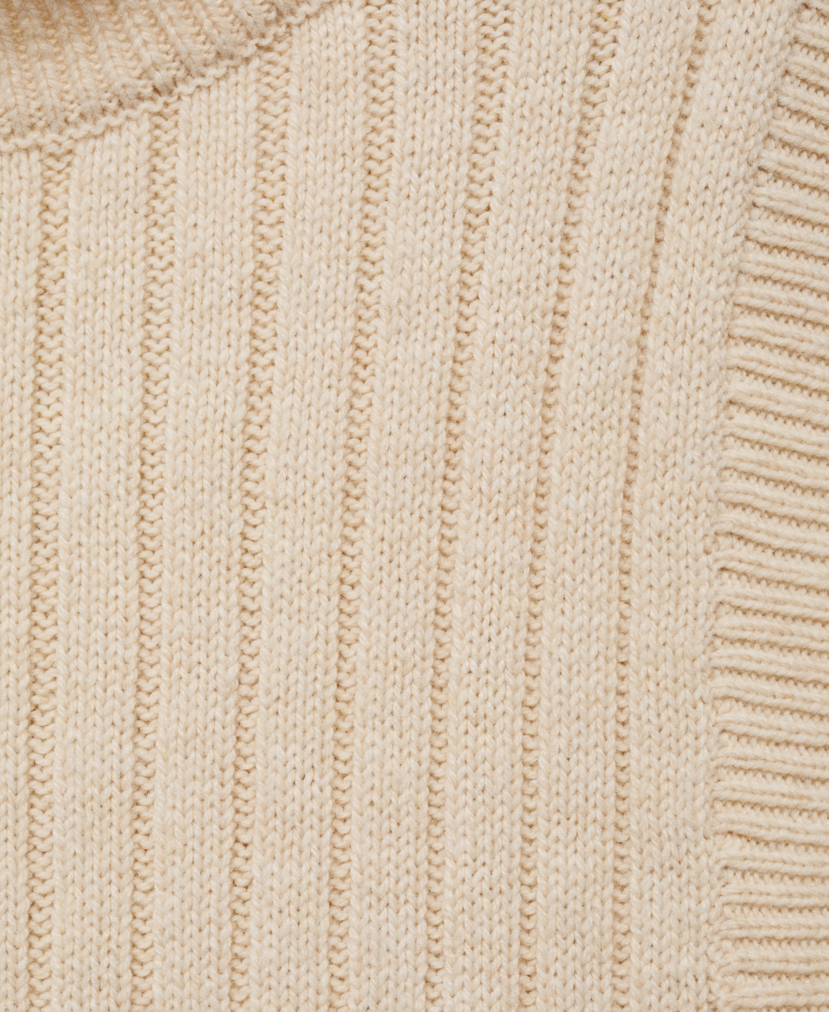 Mango Women's Perkins Collar Knitted Vest -Pastel Gray