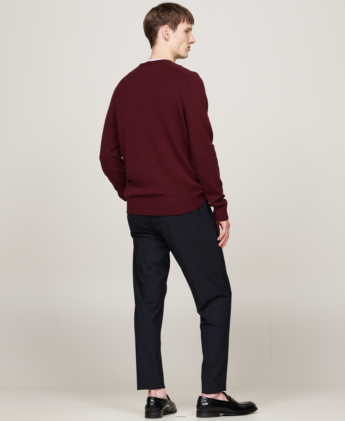 Tommy Hilfiger Men's Dress Casual Crewneck Wool Sweater