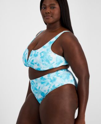  Salt + Cove Plus Size Tie-Dyed Swim Bottoms