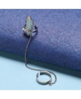 Women's Dented Wrap Nail Ring