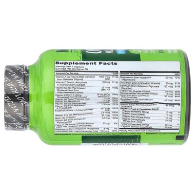 One Daily Multivitamin for Men  -  60 Vegetarian Capsules