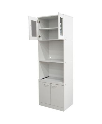 Danbury Tall Kitchen Pantry, Microwave Storage Cabinet